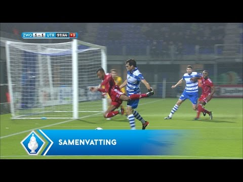 Highlights KNVB Beker: PEC Zwolle - FC Utrecht  (14/12/2016)