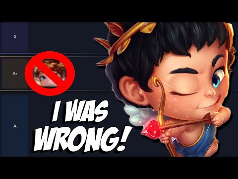 I WAS WRONG ABOUT MY TIERLIST! CUPID IS ACTUALLY TOP TIER! - Masters Ranked Duel - SMITE