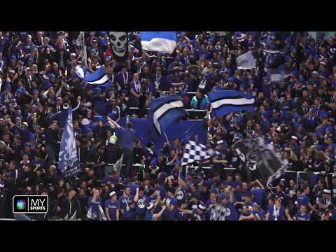 Klasse Fans beim Cupfinal zwischen dem EVZ und den Lakers