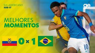 EQUADOR 0 X 1 BRASIL | MELHORES MOMENTOS | DISPUTA DE TERCEIRO LUGAR | SUL-AMERICANO SUB-17 | sportv