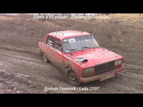 Bodnár Dominik - Lada 2107 Edzés a P2 pályán - Edelény 2022.12.28.
