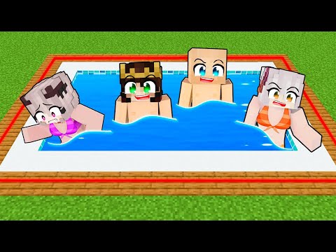 24 SAAT BOYUNCA TATİL YAPTIK 🌊 - Minecraft