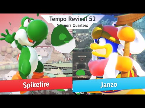 Tempo Revival 52 - Spikefire (Yoshi) Vs. Janzo (Pichu, Dedede) - Winners Quarters - Smash Ultimate
