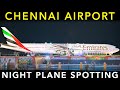 CHENNAI AIRPORT - Landing & Take off | Night PLANE SPOTTING