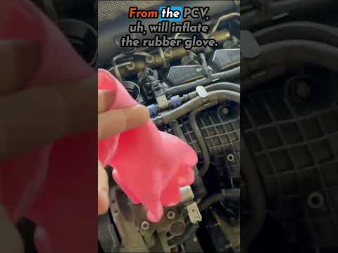 So überprüfen Sie die Symptome eines defekten PCV-Ventils (Gummihandschuhmethode)