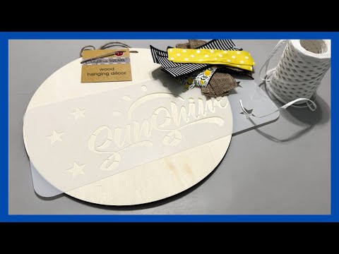 Summer Door Hanger DIY || Dollar Tree Wood Hanger || Just 1 Easy Craft