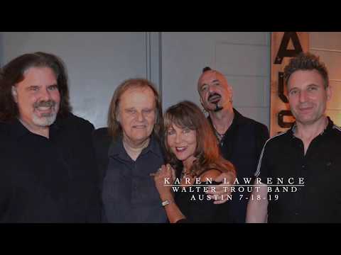 Karen Lawrence with The Walter Trout Band 7-18-19 Austin TX