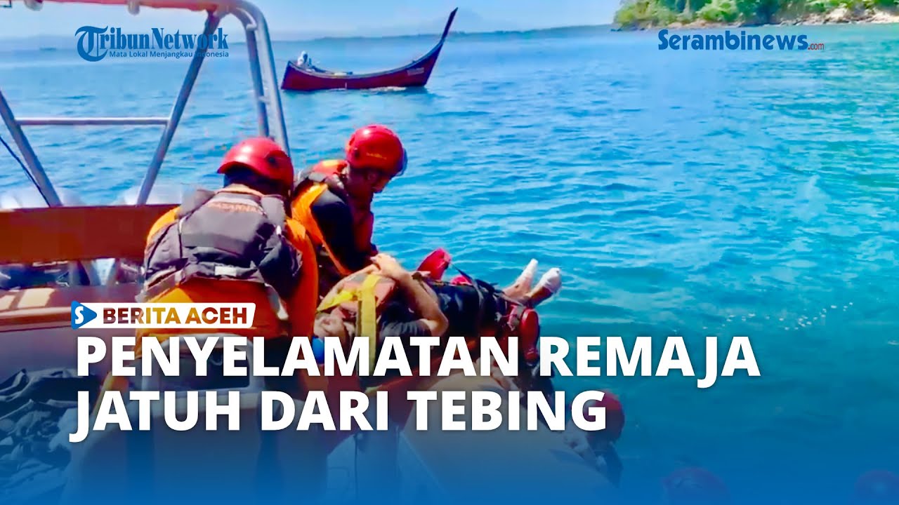 Remaja Terjatuh dari Tebing Saat Memancing di Pantai Ujung Pancu, Berhasil Diselamatkan