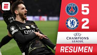 PSG GOLEÓ 5-2 al CHELSEA en un PARTIDAZO con GOLAZOS de Vitinha y Kvaratskhelia | Champions League