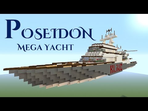 K1 Inc. - Minecraft Showcase : Mega Yacht, Poseidon (20 + Features)