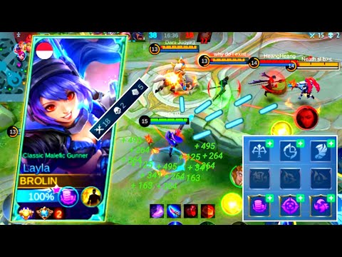 Layla Best Build Emblem & Best Build Critical Damage Attacks Speed Lifesteal ~ MLBB