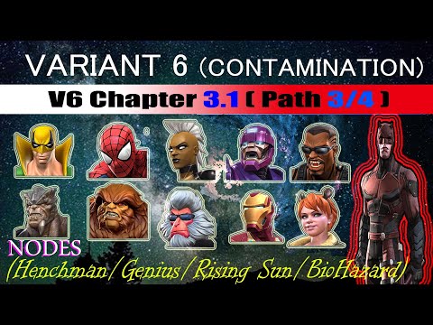 Variant 6 Ch 3.1 Path 3/4 (Henchman/Genius/Rising Sun/Biohazard) - Marvel Contest of Champions