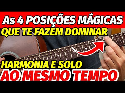 🎸As 4 POSIÇÕES que formam o MAPA DO VIOLÃO pra DOMINAR HARMONIA e SOLO de uma vez por TODAS