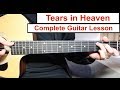 Tears In Heaven Eric Clapton Guitar Lesson Tutorial How To Play Chords Fingerpicking Solo
