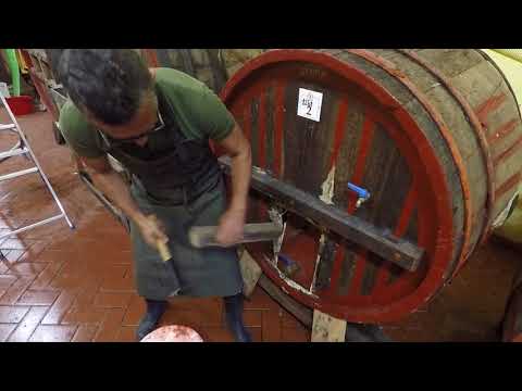 Opening up a 150 year old barrel with Danilo Marcucci