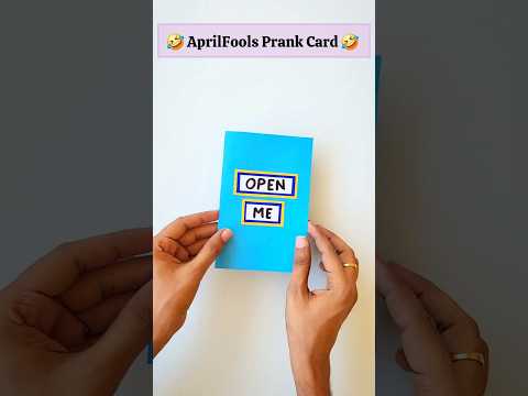 🤣Best Aprilfools card making 🎊 , how to make pop up card