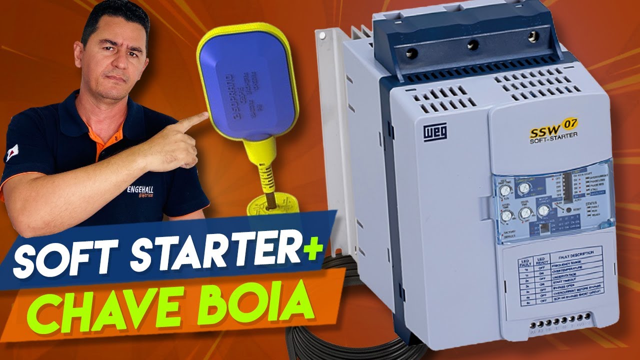 😉JEITO SIMPLES de partir uma SOFT STARTER com CHAVE BÓIA ELÉTRICA