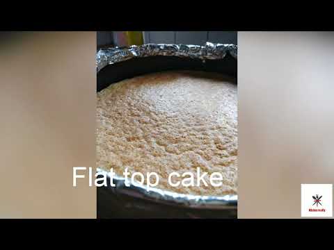 Flat top cake | Soft crust cake | Tips and tricks to get flat top cake, soft crust cake