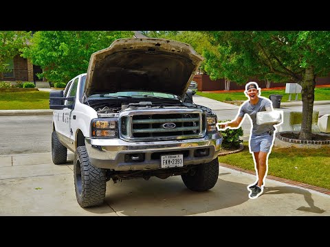 2000 7.3 L Powerstroke Get's 05-07 Headlight Conversion! ($1000 truck build challenge)