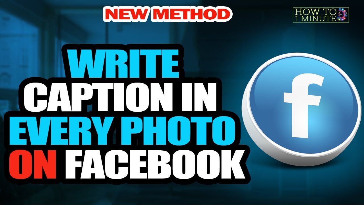 How to write caption in every photo on facebook 2023