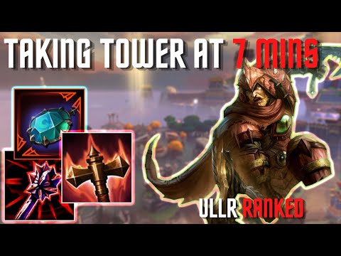 TAKING TOWER IN 7 MINS | Smite Season 8 Ranked Conquest | Ullr Ability Build