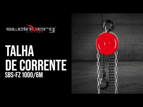 vídeo - Talha de corrente - 1000 kg - 6 m