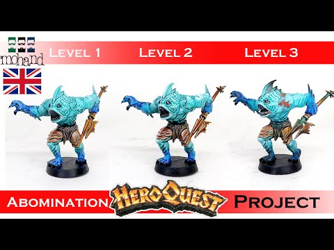 🇬🇧 Painting your miniatures - Heroquest Project : Abomination Level 1/2/3