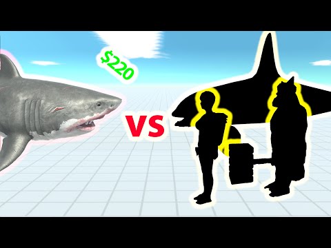 MUTANT MEGALODON vs SAME PRICE UNITS - Animal Revolt Battle Simulator ARBS