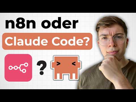 Thumbnail zu n8n vs. Claude Code – Wann nutzt du was?