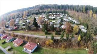 preview picture of video 'Ferienpark Perlsee Waldmünchen Campingplatz Luftaufnahmen 2014 (Bilder)'