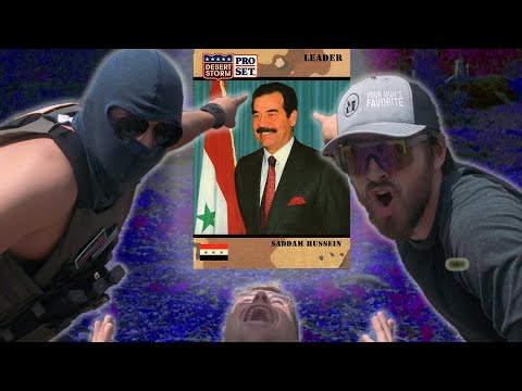 UNBELIEVABLE Luck! Finding Saddam Hussein Card #69 | ProSet 1991 Trading card