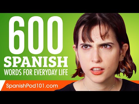600 Spanish Words for Everyday Life - Basic Vocabulary #30