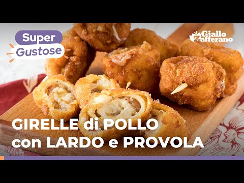 GIRELLE di POLLO con LARDO e SCAMORZA – UN SECONDO SFIZIOSO e FILANTE! 🍗😋