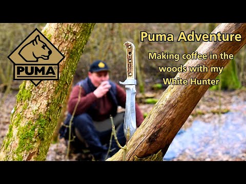 Puma White Hunter Knife Adventure: Making Coffee in the Woods with a Camping Stove