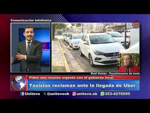 Taxistas reclaman ante la llegada de Uber