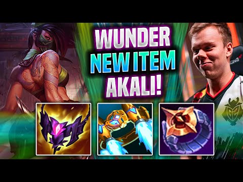 WUNDER BRINGS BACK AKALI NEW ITEMS! - FNC Wunder Plays Akali TOP vs Fiora! | Preseason 2022