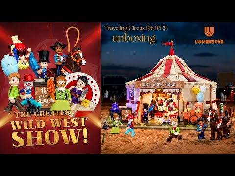 Vidéo Lumibricks The Old West 14010 : Cirque itinérant