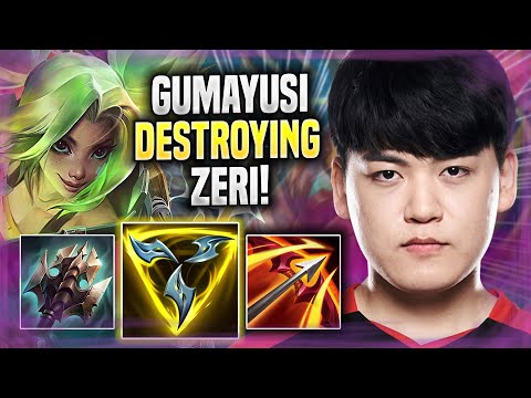 GUMAYUSI DESTROYING WITH ZERI! - T1 Gumayusi Plays Zeri ADC vs Draven! | Season 2022
