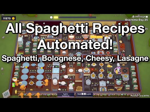All Spaghetti Recipes, Automated (mostly)! - Solo Day 1 to OT25 - PlateUp!