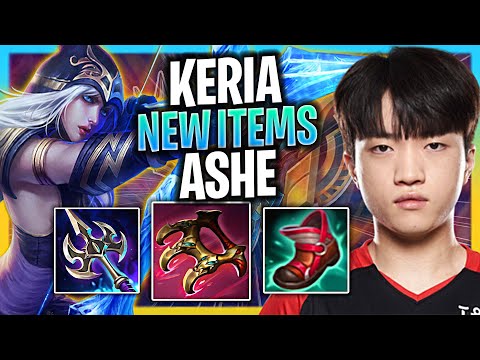 KERIA IS READY TO PLAY ASHE WITH NEW ITEMS! | T1 Keria Plays Ashe Support vs Nautilus!  Season 2024