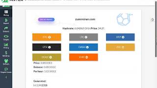 Antex Cloud 2nd Withdrawal Proof in Dogecoin