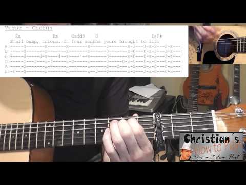 How to Play Ed Sheeran SMALL BUMP | Gitarren Tutorial mit Tabs | Akustik Gitarre Lesson [HD] Deutsch