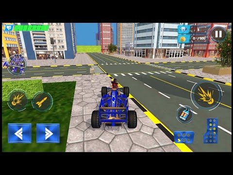 Multi Robot Formula Car Flying - Android Gameplay #2