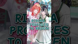 RADEN PROPOSED TO RIRIKA ON STREAM?! 💍 #hololive #vtuber  #ホロライブ #holoen
