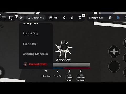 Aku mencoba karakter limitid baru,Chara di JUJUTSU SHENANIGANS! 