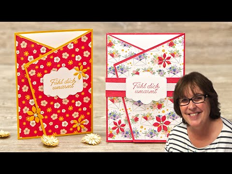 Fun Fold Card Fühl dich umarmt・Karte mit Pfiff・Stampin’ Up!