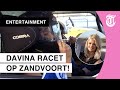 Davina Michelle slaat doodsangsten uit op racebaan