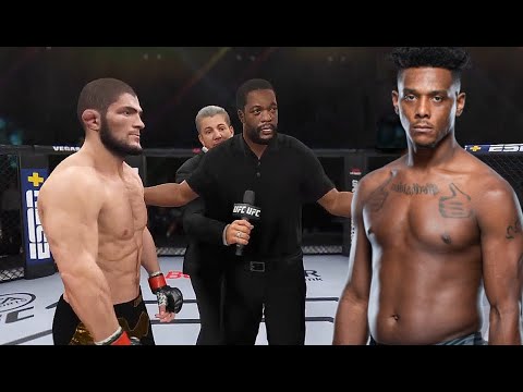Khabib Nurmagomedov vs. Jamahal Hill Full Fight (EA Sports UFC 4)