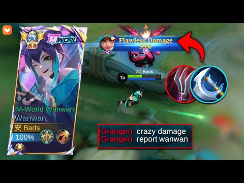 99% FLAWLESS DAMAGE WANWAN BUILD REALLY DESTROYED ENEMIES!! (must watch👀)
