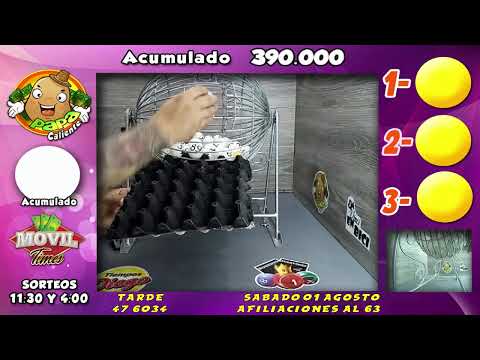 SORTEO  TARDE 01-08 -20  live